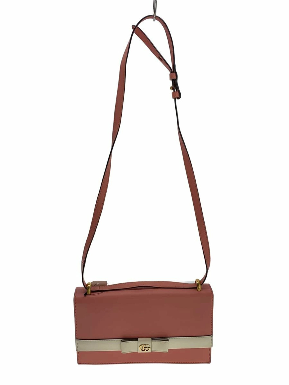 Gucci Shoulder Bag GG Marmont Leather Pink